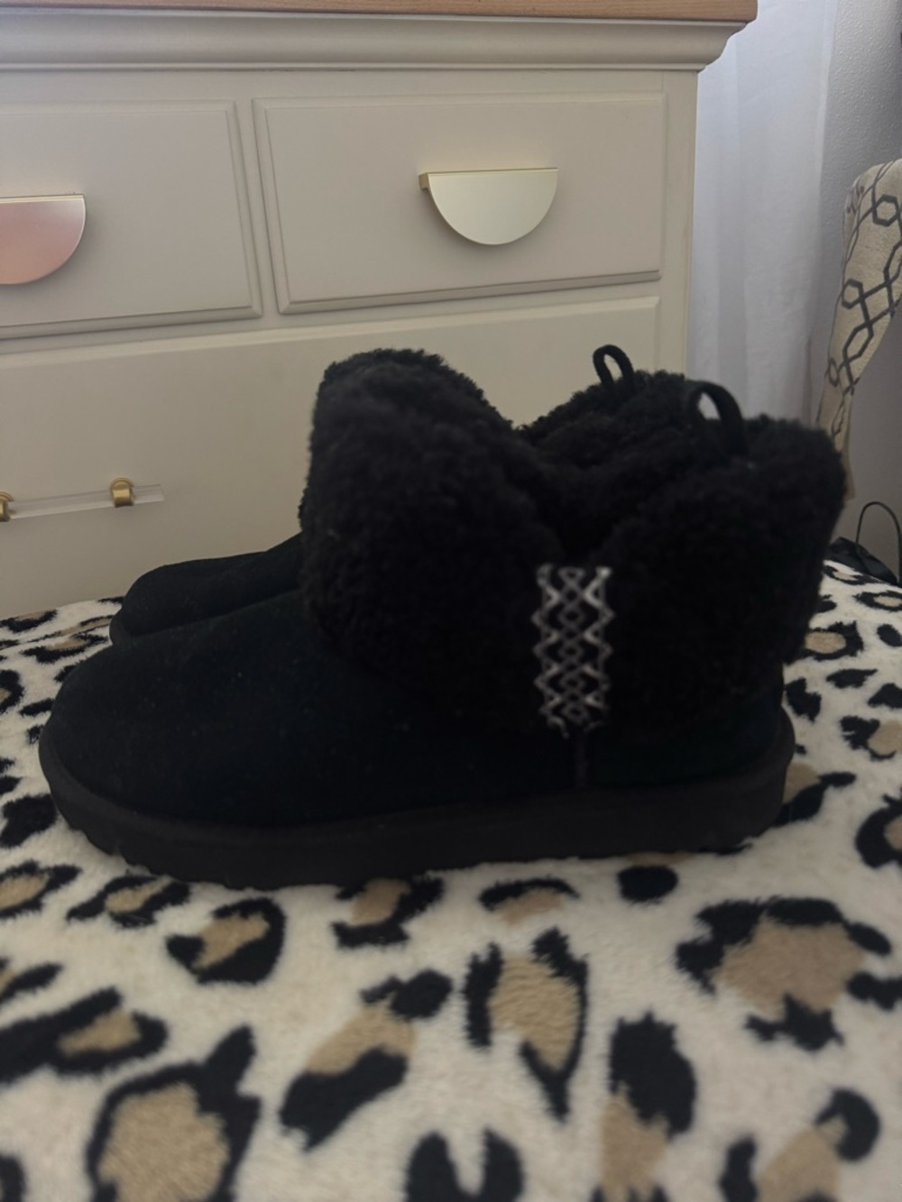 UGG Mini Tasman Fleece-Lined Slip-On Boots